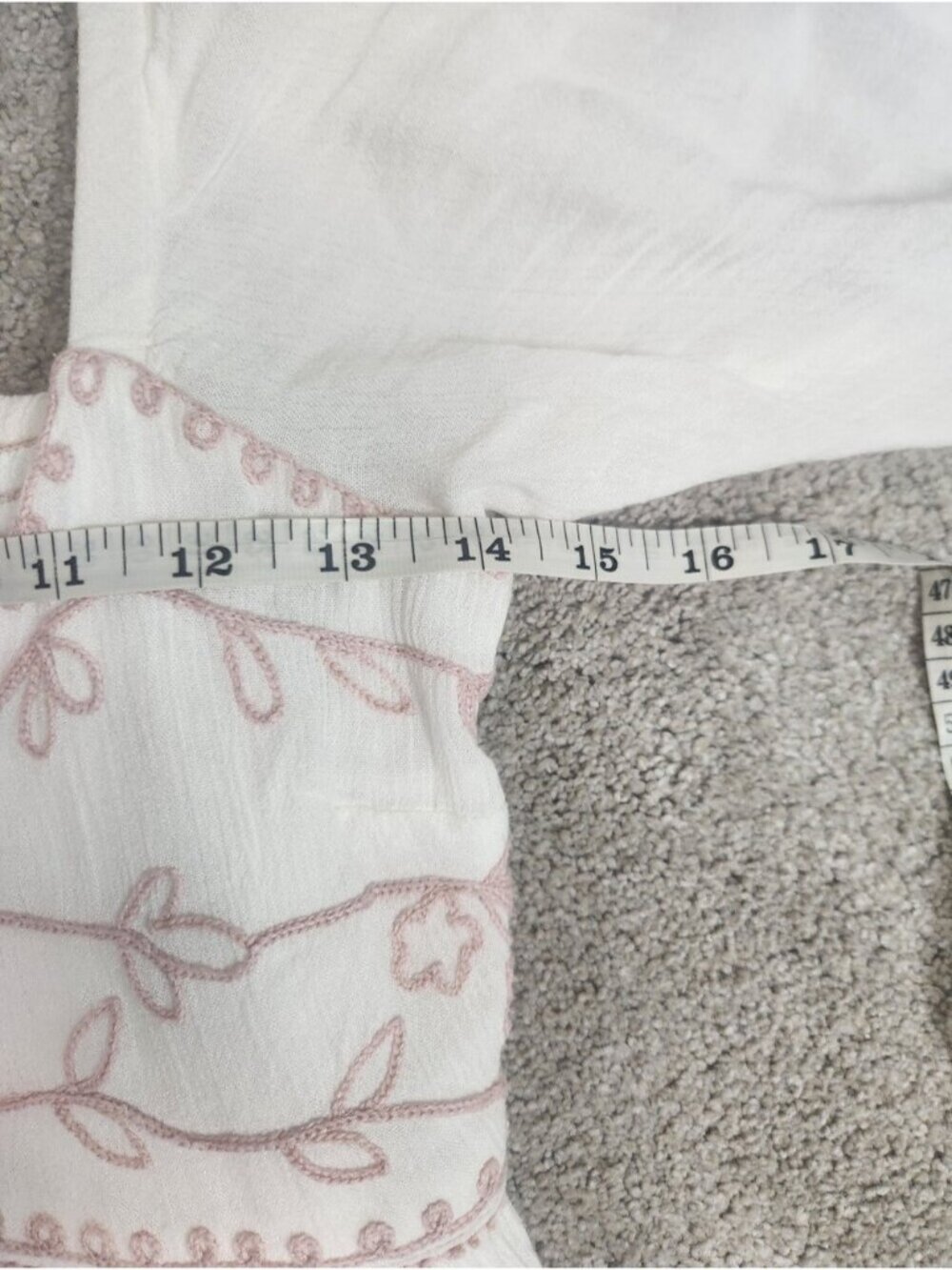 Free People Wedgewood White Embroidered Babydoll Maxi Dress Size Medium Empire - Picture 8 of 14